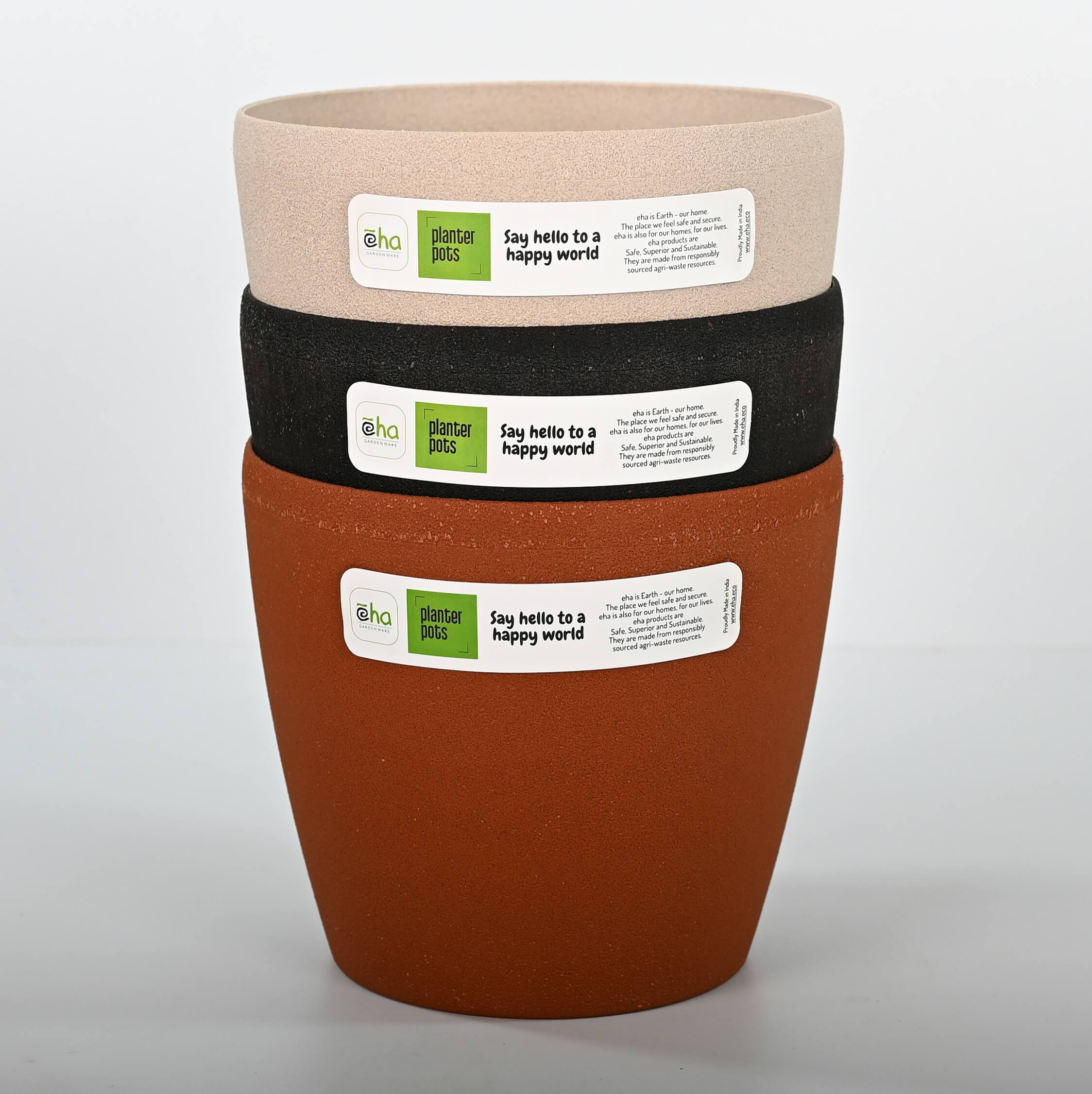 Deco Planter Pot Large - Coffee